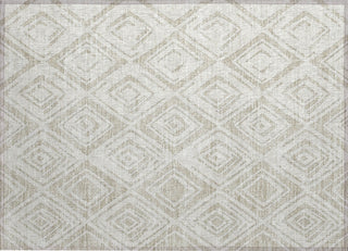 Piper Looms Chantille Diamond ACN737 Beige Machine Washable Area Rug Scatter Main Image