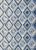 Piper Looms Chantille Diamond ACN737 Navy Machine Washable Area Rug main image