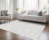 Piper Looms Chantille Diamond ACN737 Pearl Machine Washable Area Rug Lifestyle Image Feature