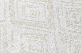 Piper Looms Chantille Diamond ACN737 Pearl Machine Washable Area Rug Swatch Image