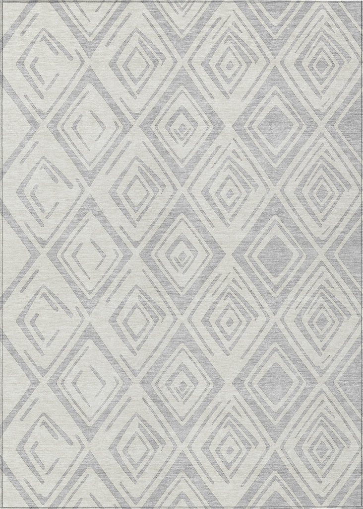 Piper Looms Chantille Diamond ACN737 Pewter Machine Washable Area Rug main image