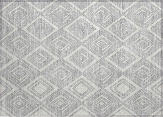 Piper Looms Chantille Diamond ACN737 Silver Machine Washable Area Rug Scatter Main Image