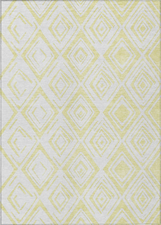 Piper Looms Chantille Diamond ACN737 Yellow Machine Washable Area Rug main image