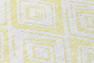 Piper Looms Chantille Diamond ACN737 Yellow Machine Washable Area Rug Swatch Image
