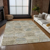 Piper Looms Chantille Circles ACN738 Beige Machine Washable Area Rug Lifestyle Image Feature