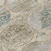 Piper Looms Chantille Circles ACN738 Beige Machine Washable Area Rug Swatch Image