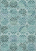 Piper Looms Chantille Circles ACN738 Teal Machine Washable Area Rug main image