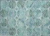 Piper Looms Chantille Circles ACN738 Teal Machine Washable Area Rug Scatter Main Image