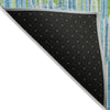 Piper Looms Chantille Lines ACN739 Aqua Machine Washable Area Rug Backing Image