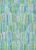 Piper Looms Chantille Lines ACN739 Aqua Machine Washable Area Rug main image