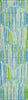 Piper Looms Chantille Lines ACN739 Aqua Machine Washable Area Rug Runner Main Image