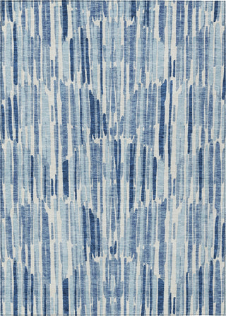 Piper Looms Chantille Lines ACN739 Blue Machine Washable Area Rug main image