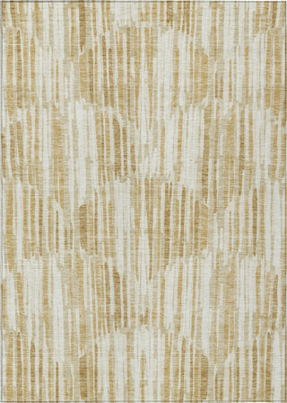 Piper Looms Chantille Lines ACN739 Gold Machine Washable Area Rug main image