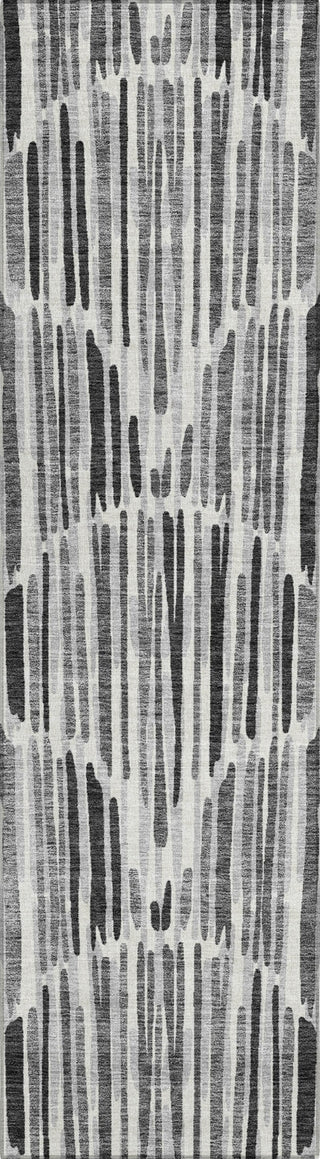 Piper Looms Chantille Lines ACN739 Gray Machine Washable Area Rug Runner Main Image