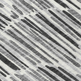 Piper Looms Chantille Lines ACN739 Gray Machine Washable Area Rug Swatch Image