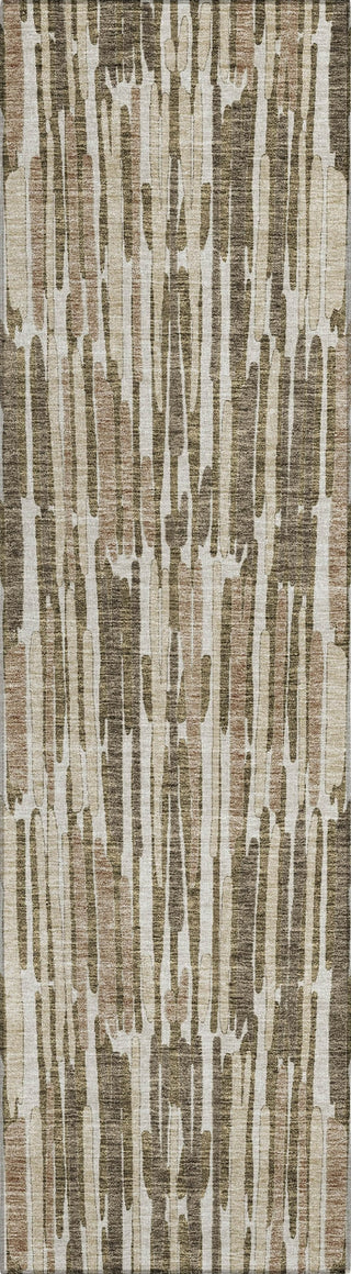 Piper Looms Chantille Lines ACN739 Mocha Machine Washable Area Rug Runner Main Image