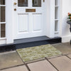 Piper Looms Chantille Lines ACN739 Olive Machine Washable Area Rug Scatter Outdoor Lifestyle Image Feature