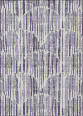 Piper Looms Chantille Lines ACN739 Purple Machine Washable Area Rug main image