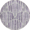 Piper Looms Chantille Lines ACN739 Purple Machine Washable Area Rug Round Main Image