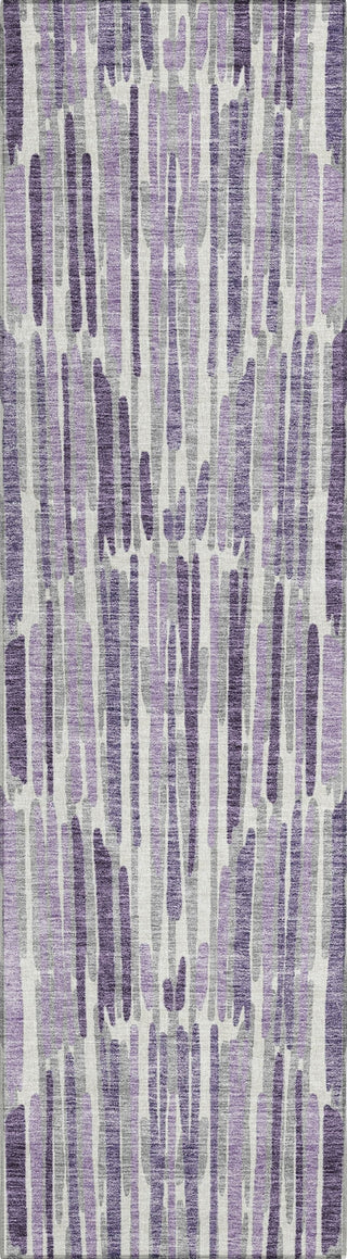 Piper Looms Chantille Lines ACN739 Purple Machine Washable Area Rug Runner Main Image