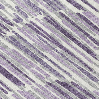 Piper Looms Chantille Lines ACN739 Purple Machine Washable Area Rug Swatch Image