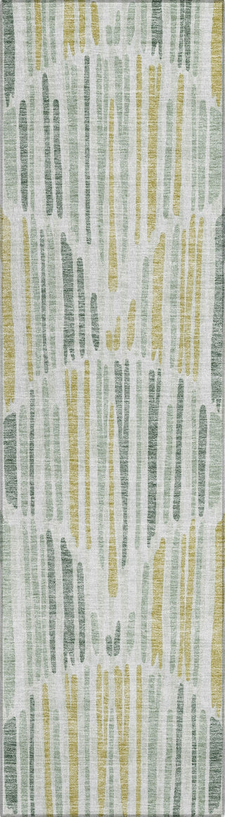Piper Looms Chantille Lines ACN739 Sage Machine Washable Area Rug Runner Main Image