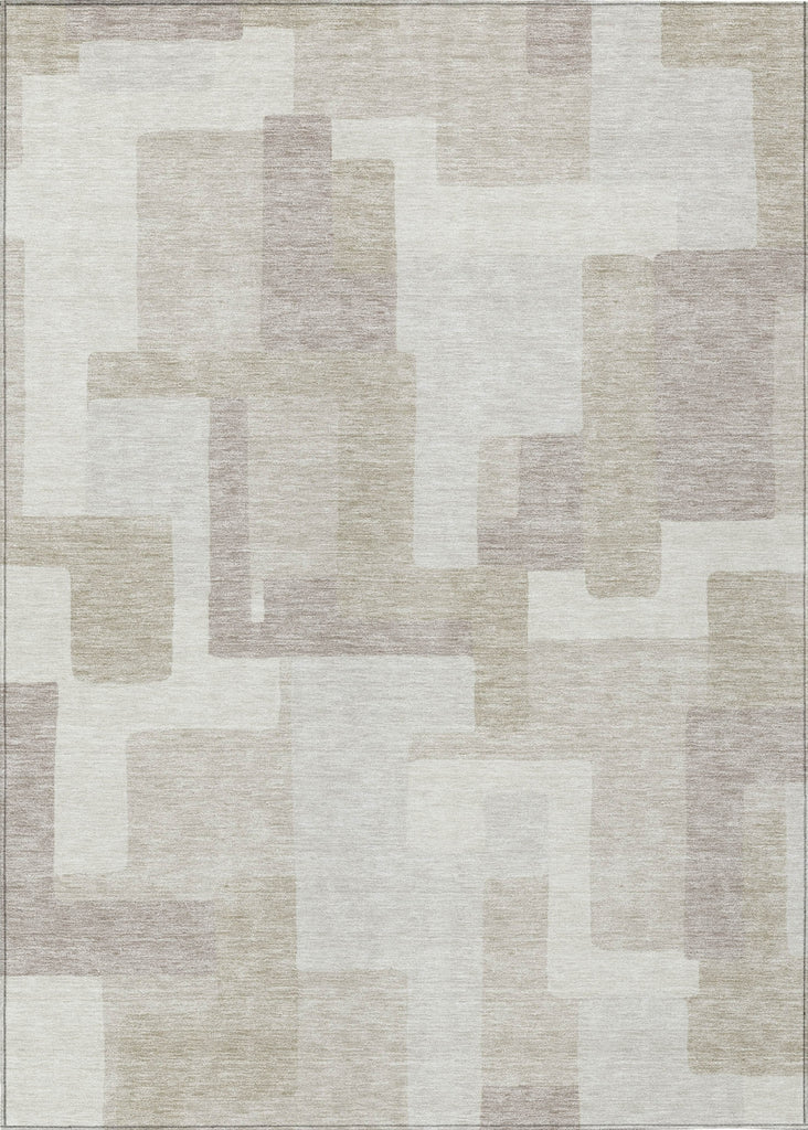 Piper Looms Chantille Modern ACN740 Beige Machine Washable Area Rug main image