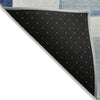 Piper Looms Chantille Modern ACN740 Blue Machine Washable Area Rug Backing Image