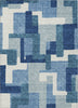 Piper Looms Chantille Modern ACN740 Blue Machine Washable Area Rug main image