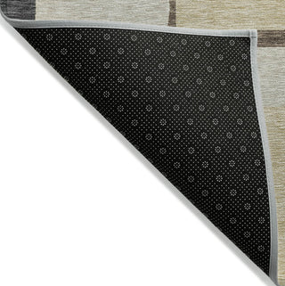 Piper Looms Chantille Modern ACN740 Chocolate Machine Washable Area Rug Backing Image