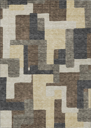 Piper Looms Chantille Modern ACN740 Chocolate Machine Washable Area Rug main image