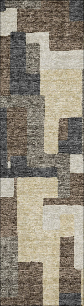 Piper Looms Chantille Modern ACN740 Chocolate Machine Washable Area Rug Runner Main Image