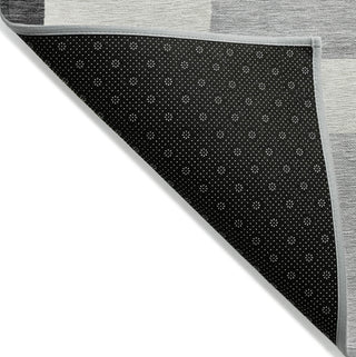 Piper Looms Chantille Modern ACN740 Gray Machine Washable Area Rug Backing Image