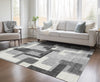 Piper Looms Chantille Modern ACN740 Gray Machine Washable Area Rug Lifestyle Image Feature