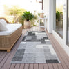 Piper Looms Chantille Modern ACN740 Gray Machine Washable Area Rug Runner Outdoor Lifestyle Image Feature