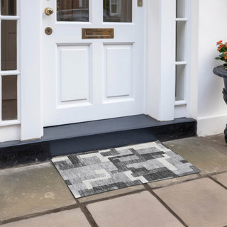 Piper Looms Chantille Modern ACN740 Gray Machine Washable Area Rug Scatter Outdoor Lifestyle Image Feature