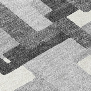 Piper Looms Chantille Modern ACN740 Gray Machine Washable Area Rug Swatch Image