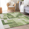 Piper Looms Chantille Modern ACN740 Green Machine Washable Area Rug Lifestyle Image Feature