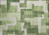 Piper Looms Chantille Modern ACN740 Green Machine Washable Area Rug Scatter Main Image