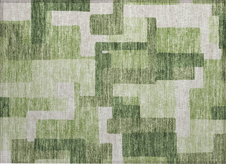 Piper Looms Chantille Modern ACN740 Green Machine Washable Area Rug Scatter Main Image