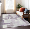 Piper Looms Chantille Modern ACN740 Lavender Machine Washable Area Rug Lifestyle Image Feature