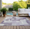 Piper Looms Chantille Modern ACN740 Lavender Machine Washable Area Rug Outdoor Lifestyle Image Feature