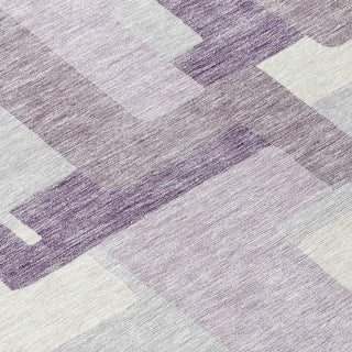 Piper Looms Chantille Modern ACN740 Lavender Machine Washable Area Rug Swatch Image