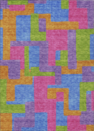 Piper Looms Chantille Modern ACN740 Purple Machine Washable Area Rug main image