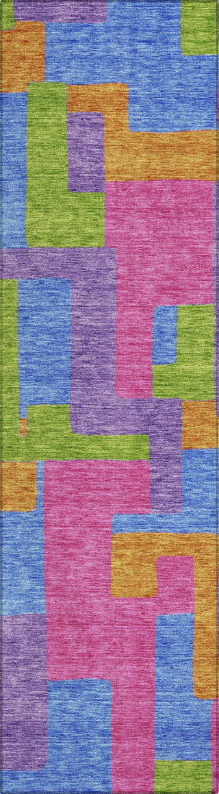 Piper Looms Chantille Modern ACN740 Purple Machine Washable Area Rug Runner Main Image