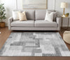 Piper Looms Chantille Modern ACN740 Silver Machine Washable Area Rug Lifestyle Image Feature