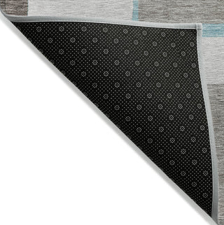 Piper Looms Chantille Modern ACN740 Teal Machine Washable Area Rug Backing Image