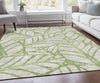 Piper Looms Chantille Floral ACN741 Aloe Machine Washable Area Rug Lifestyle Image Feature