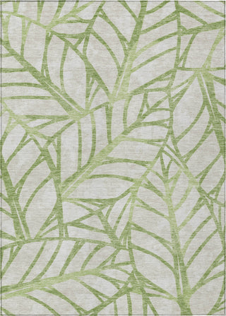 Piper Looms Chantille Floral ACN741 Aloe Machine Washable Area Rug main image