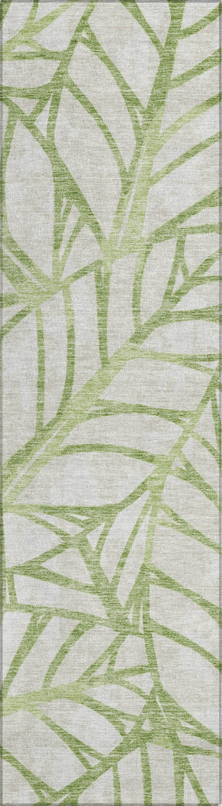 Piper Looms Chantille Floral ACN741 Aloe Machine Washable Area Rug Runner Main Image